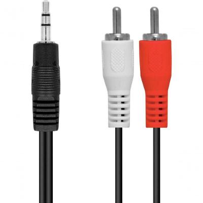 Cabo de Áudio 2R35S-15 2 RCA X P2 3,5MM Estéreo 1,5M com Som Cristalino Vinik