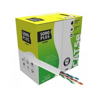 Cabo de Rede CAT.5e Sohoplus U-UTP 4 Pares Trançados 24 AWG CMX 305 m Branco Furukawa