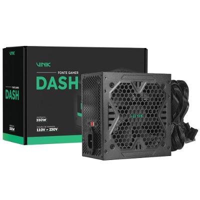 Fonte Gamer Dash 350W com Potência de 350W e Certificação 80 PLUS Bronze Preto Vinik