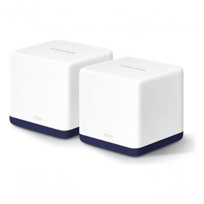 Kit 2 Roteadores Wi-Fi Mesh Halo H50G Banda Dupla 1900 MBPS Bivolt Branco Mercusys