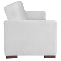 Sofá Cama 3 Lugares Jobim Suede - Amarena Móveis Branco - 3