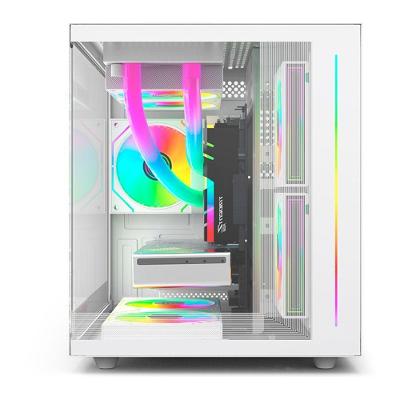 Gabinete para Computador MT-G810WHV2 Tipo Aquário Micro ATX Mini ITX com Vidro Temperado Gamer