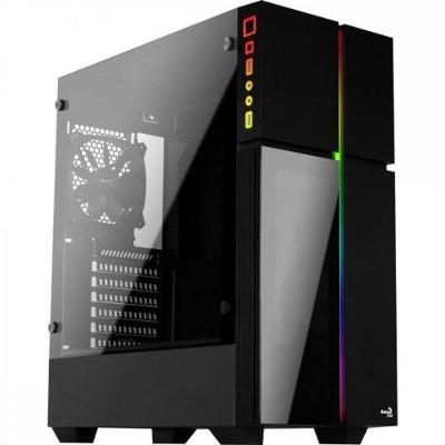 Gabinete Gamer Playa Mid Tower ATX com Vidro Temperado e Iluminação RGB Preto