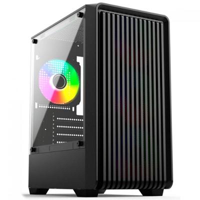 Gabinete Gamer N199B Micro Atx Mini Itx em Aço com 3 Fans Preto BR-X