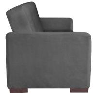 Sofá Cama 3 Lugares Jobim Linho Cinza Escuro - 5