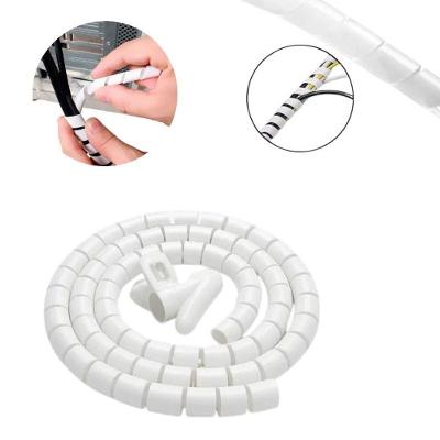 Organizador de Fios e Cabos Espiral Spiraduto com Aplicador Exclusivo Branco Startools