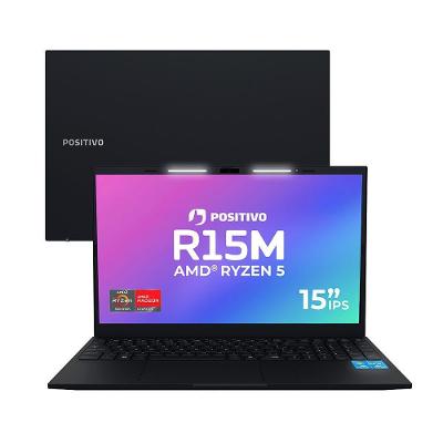Notebook Vision R15 Amd Ryzen 5 5500U 8GB 256GB SSD 15.6 Full HD Preto Positivo