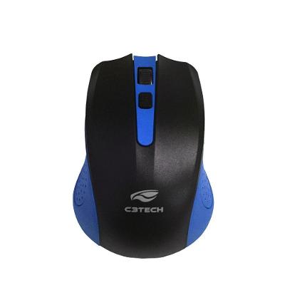 Mouse sem Fio M-W20BL com Receptor Nano Até 12 Metros e Resolução 1000 DPI Azul C3tech