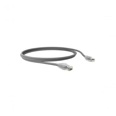 Patch Cord U-UTP Cat.5e CMX T568A-B 2,5M 1000 Mbps com Contatos Banhados a Ouro Cinza Furukawa