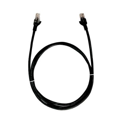 Patch Cord U-UTP CAT.5e 35104006 0,5M Cabo 4 Pares 24 AWG PVC CMX Retardante à Chama Preto Cat
