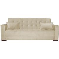 Sofá Cama 3 Lugares Jobim Linho - Amarena Móveis Bege - 5