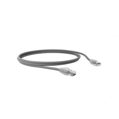 Patch Cord Cat5e 2.5M Cinza T568A 35104011 para Rede Até 1000 MBPS com Contatos Banhados a Ouro