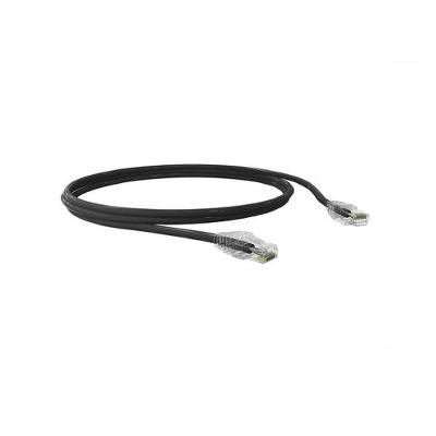 Patch Cord Cat5e 0.5M Preto T568A 35104006 para Voz Dados e Imagens com Certificação Anatel Furukawa