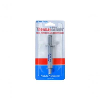 Pasta Térmica Thermal Silver Condutividade Térmica 1,2 W-MK com Prata Coloidal Implastec