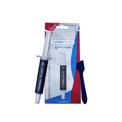 Pasta Térmica Thermal Silver Alta Condução 1,2 W-MK com Melhor Dissipação Implastec