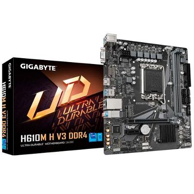 Placa-Mãe Micro ATX H610M H V3 DDR4 LGA1700 para Processadores Intel de 12ª a 14ª Geração Gigabyte