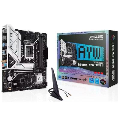 Placa-Mãe B760M-AYW WIFI II LGA1700 DDR5 Wi-Fi 6 HDMI 4K SATA 6Gb-s Asus