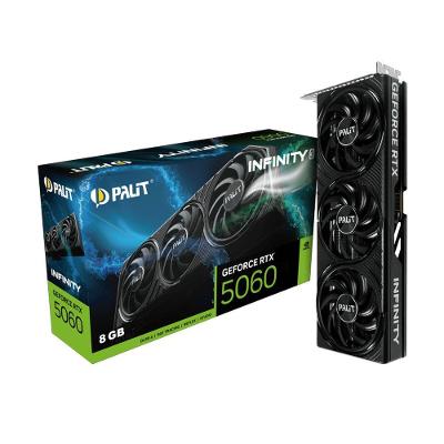 Placa de Vídeo Geforce RTX 5060 Infinity 3 NE75060019P1-GB2063S 8GB GDDR7 128BITS Palit