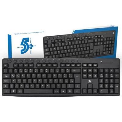 Teclado sem Fio TW-500 Multimídia com Teclas de Atalho e Digitação Suave Preto 5+