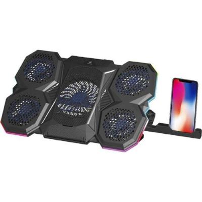 Suporte para Notebook NBC-300BK com 5 Coolers Fan e Iluminação RGB Preto C3tech