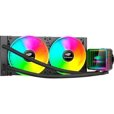 Water Cooler FC-W240RGB para Processador com Refrigeração Líquida RGB TDP 250W Preto C3tech
