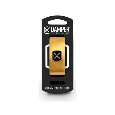 Damper para Cordas DMMD02 em Couro Legítimo com Tag em Metal Dourado para Instrumentos Ibox