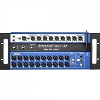Mesa de Som Digital Ui24r com 24 Canais e Controle sem Fio Preto Soundcraft