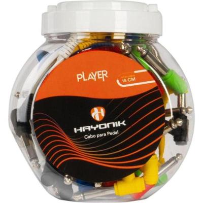 Kit Cabo para Pedal Linha Player 15CM com 20 Unidades Alta Durabilidade Sortido Hayonik