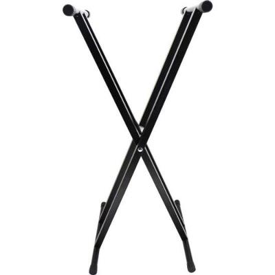 Suporte para Teclado ST420D Ajuste de Altura Múltiplo com Estrutura Duplo X Dobrável Preto Hayonik