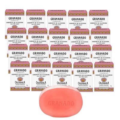 Kit 20 Sabonete Granado Calêndula Em Barra 90g Terrapeutics Vegetal