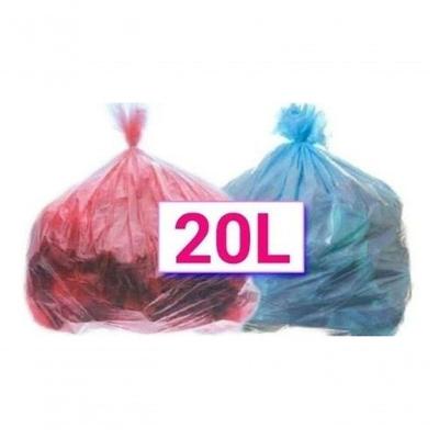 Saco para Lixo Saco de Lixo Cheiroso 20L Perfumado Tuti Fruti Talco Transparente 20L Higipack