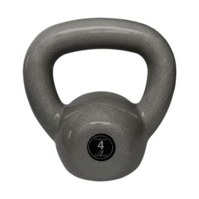 Kettlebell Emborrachado 4,0kg em Ferro Fundido para Treinamento Funcional Anilhas Fitness