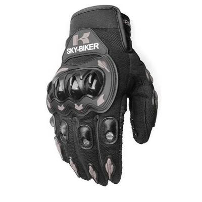 Luva para Motociclista 0535 Proteção Anti Impacto com Tela Sensível ao Toque Preto OEM