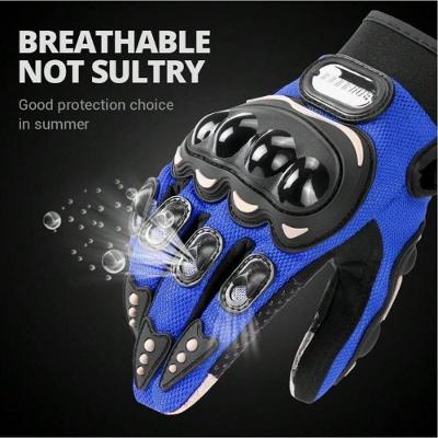 Luva para Motociclista 0535 Proteção Anti Impacto com Tela Sensível ao Toque Preta OEM