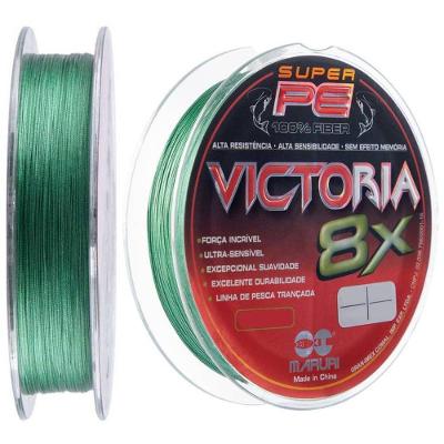 Linha de Pesca Multifilamento Victoria 8X 0,24MM 26LBS 150M com Alta Resistência Verde Maruri