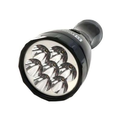 Lanterna Recarregável YG-3247 com 7 Leds de Alta Potência e Bateria Até 9 Horas Prata e Preto Dtools