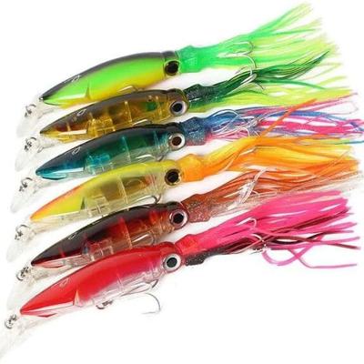 Kit Isca Artificial Lula Squid Jig 13CM 25G para Pesca Esportiva Cores Sortidas Lorben