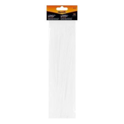 Abraçadeira de Plástico 300x3,6mm para Organização e Fixação Branco Sparta Ferramentas