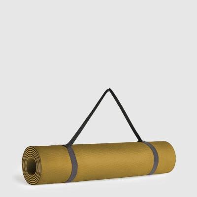 Tapete de Yoga Mat Colchonete Tatame para Pilates com Isolamento Térmico Amarelo OEM