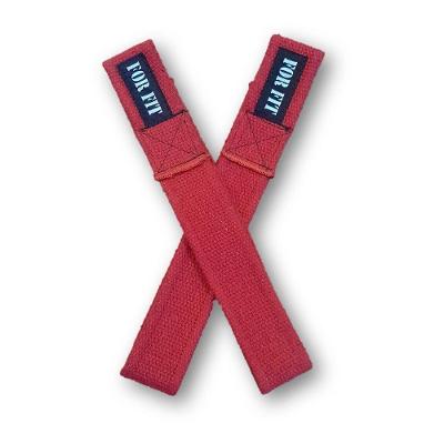 Tala Straps para Academia 100% Algodão Super Resistente para Treino Vermelho OEM