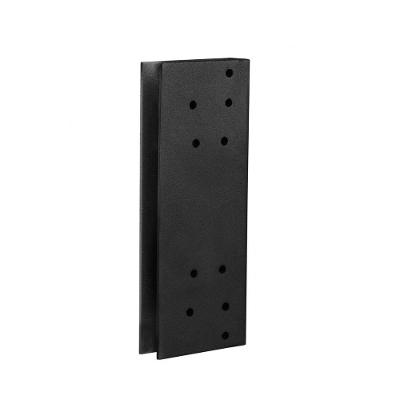 Suporte para Porta de Vidro Pega Eletroímã P200 para 8 a 10 mm com Furação Universal Preto PPA