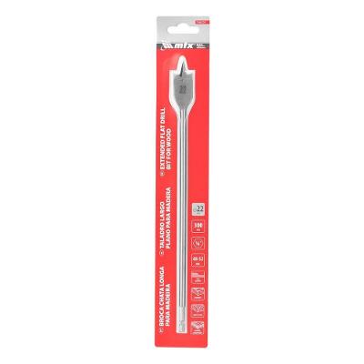 Broca Chata para Madeira 22x300mm Haste Hexagonal Aço 45 7040229 Vermelho Mtx