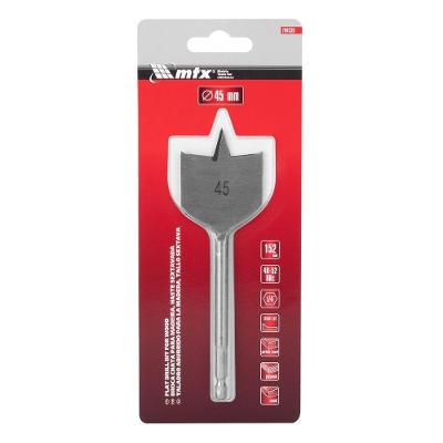 Broca Chata para Madeira 45mm 150mm 704339 Aço 45 Vermelho Mtx