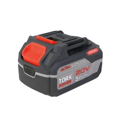 Bateria de Íons de Lítio 20V 5.0Ah para Ferramentas Elétricas com Indicador de Nível Tork Brasil