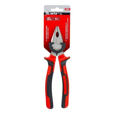 Alicate Universal Niquelado 8" 200mm NICKEL 169069 Vermelho MTX
