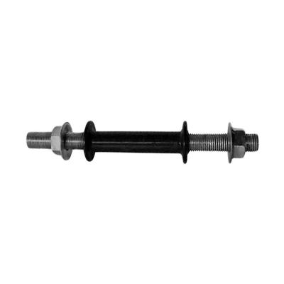 Barra para Musculação Rosqueada Barra40 com Porca Metálica Preto Anilhas Fitness
