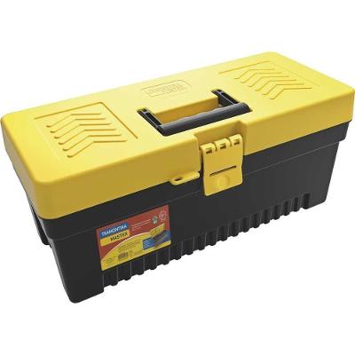 Caixa Plástica para Ferramentas 432mm X 190mm X 190mm Preta e Amarela Tramontina