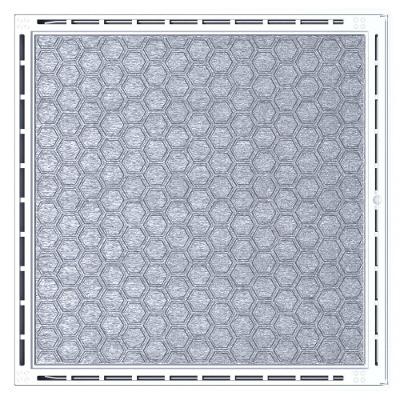 Alçapão Tampa Casa Maquina Piscina 120x120 Gaveta Deslizante Branco