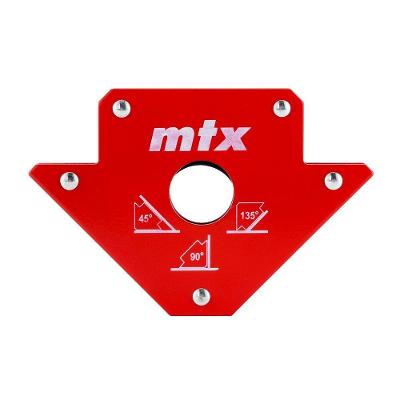 Esquadro Magnético Soldador 50 Libras 23kg 45 graus  90 graus  135 graus  para Montagem de Perfis Vermelho MTX