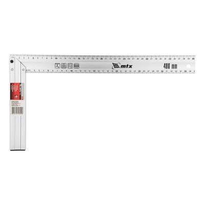 Esquadro de Alumínio Fundido 400mm 324749 para Carpintaria com Alta Durabilidade Vermelho MTX